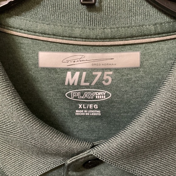 Men’s Greg Norman Polo ML75 PlayDry Green XL Shirt - Picture 4 of 6
